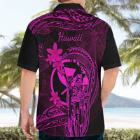 Hawaii Hawaiian Shirt King Kamehameha Mix Polynesian Plumeria Pink Version - Wonder Print Shop