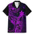 Hawaii Kid Hawaiian Shirt King Kamehameha Mix Polynesian Plumeria Purple Version - Wonder Print Shop