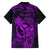 Hawaii Kid Hawaiian Shirt King Kamehameha Mix Polynesian Plumeria Purple Version - Wonder Print Shop