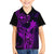 Hawaii Kid Hawaiian Shirt King Kamehameha Mix Polynesian Plumeria Purple Version - Wonder Print Shop