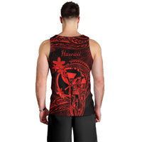 hawaii-men-tank-top-king-kamehameha-mix-polynesian-plumeria-red-version