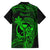 Hawaii Kid Hawaiian Shirt King Kamehameha Mix Polynesian Plumeria Green Version - Wonder Print Shop