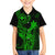 Hawaii Kid Hawaiian Shirt King Kamehameha Mix Polynesian Plumeria Green Version - Wonder Print Shop