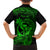 Hawaii Kid Hawaiian Shirt King Kamehameha Mix Polynesian Plumeria Green Version - Wonder Print Shop