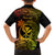 Hawaii Family Matching Long Sleeve Bodycon Dress and Hawaiian Shirt Pineapple Mix Polynesian Plumeria Reggae Version - Wonder Print Shop