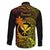 Hawaii Family Matching Long Sleeve Bodycon Dress and Hawaiian Shirt Pineapple Mix Polynesian Plumeria Reggae Version - Wonder Print Shop