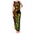 Hawaii Family Matching Tank Maxi Dress and Hawaiian Shirt Pineapple Mix Polynesian Plumeria Reggae Version - Wonder Print Shop