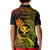 Hawaii Kid Polo Shirt Pineapple Mix Polynesian Plumeria Reggae Version - Wonder Print Shop