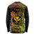 Hawaii Long Sleeve Shirt Pineapple Mix Polynesian Plumeria Reggae Version - Wonder Print Shop