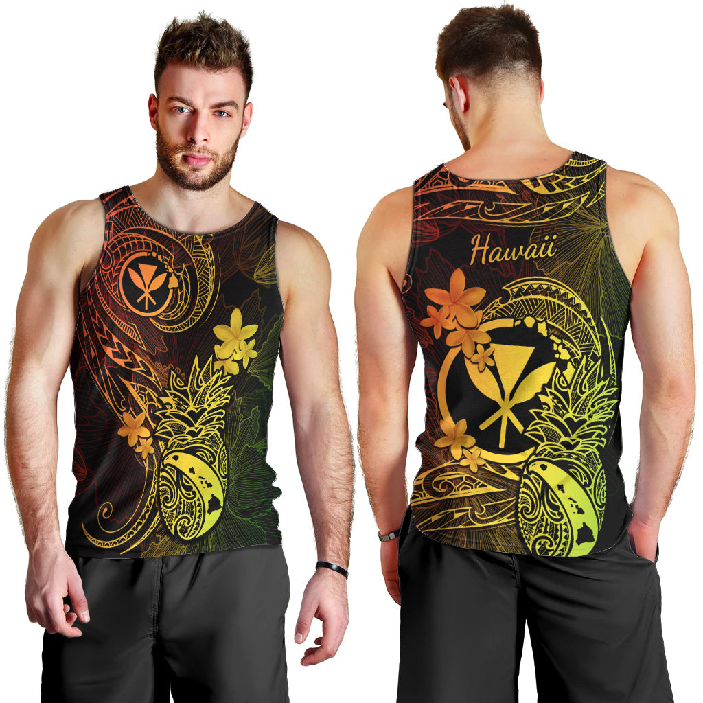 hawaii-men-tank-top-pineapple-mix-polynesian-plumeria-reggae-version