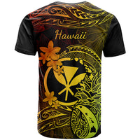 Hawaii T Shirt Pineapple Mix Polynesian Plumeria Reggae Version - Wonder Print Shop