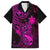 Hawaii Kid Hawaiian Shirt Pineapple Mix Polynesian Plumeria Pink Version - Wonder Print Shop