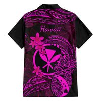 Hawaii Kid Hawaiian Shirt Pineapple Mix Polynesian Plumeria Pink Version - Wonder Print Shop