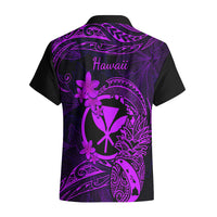 Hawaii Hawaiian Shirt Pineapple Mix Polynesian Plumeria Purple Version - Wonder Print Shop