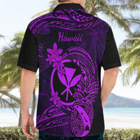Hawaii Hawaiian Shirt Pineapple Mix Polynesian Plumeria Purple Version - Wonder Print Shop