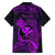 Hawaii Kid Hawaiian Shirt Pineapple Mix Polynesian Plumeria Purple Version - Wonder Print Shop