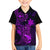 Hawaii Kid Hawaiian Shirt Pineapple Mix Polynesian Plumeria Purple Version - Wonder Print Shop
