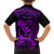 Hawaii Kid Hawaiian Shirt Pineapple Mix Polynesian Plumeria Purple Version - Wonder Print Shop