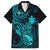 Hawaii Kid Hawaiian Shirt Pineapple Mix Polynesian Plumeria Turquoise Version - Wonder Print Shop