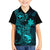 Hawaii Kid Hawaiian Shirt Pineapple Mix Polynesian Plumeria Turquoise Version - Wonder Print Shop