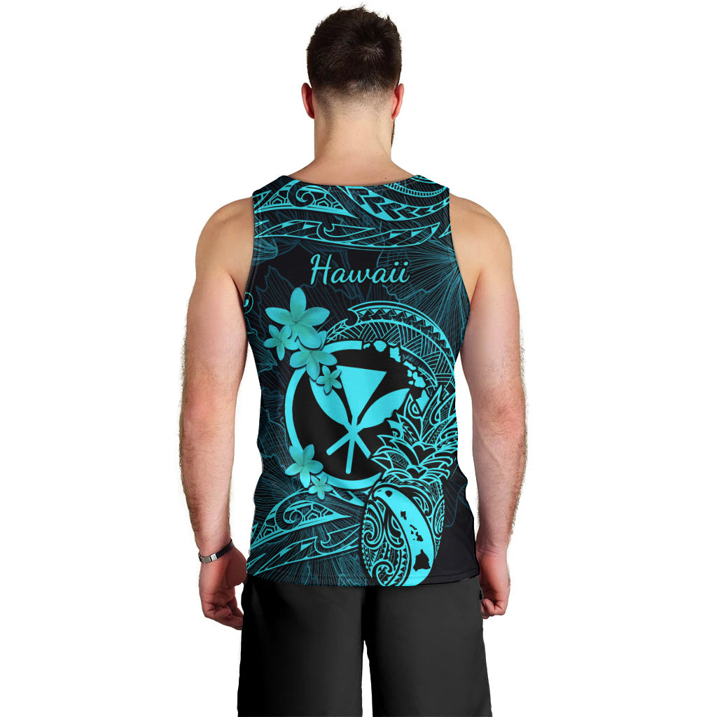 hawaii-men-tank-top-pineapple-mix-polynesian-plumeria-turquoise-version