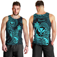 hawaii-men-tank-top-pineapple-mix-polynesian-plumeria-turquoise-version