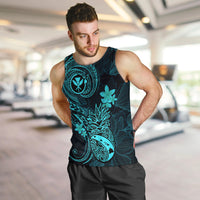 hawaii-men-tank-top-pineapple-mix-polynesian-plumeria-turquoise-version