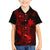 Hawaii Kid Hawaiian Shirt Pineapple Mix Polynesian Plumeria Red Version - Wonder Print Shop