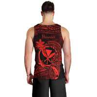 hawaii-men-tank-top-pineapple-mix-polynesian-plumeria-red-version