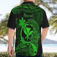 Hawaii Hawaiian Shirt Pineapple Mix Polynesian Plumeria Green Version - Wonder Print Shop