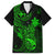 Hawaii Kid Hawaiian Shirt Pineapple Mix Polynesian Plumeria Green Version - Wonder Print Shop