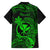 Hawaii Kid Hawaiian Shirt Pineapple Mix Polynesian Plumeria Green Version - Wonder Print Shop