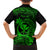 Hawaii Kid Hawaiian Shirt Pineapple Mix Polynesian Plumeria Green Version - Wonder Print Shop