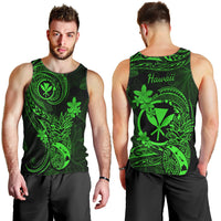 hawaii-men-tank-top-pineapple-mix-polynesian-plumeria-green-version