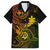 Hawaii Family Matching Off Shoulder Maxi Dress and Hawaiian Shirt Shaka Tattoo Mix Polynesian Plumeria Reggae Version - Wonder Print Shop