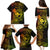 Hawaii Family Matching Puletasi Dress and Hawaiian Shirt Shaka Tattoo Mix Polynesian Plumeria Reggae Version - Wonder Print Shop