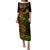 Hawaii Family Matching Puletasi Dress and Hawaiian Shirt Shaka Tattoo Mix Polynesian Plumeria Reggae Version - Wonder Print Shop