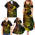 Hawaii Family Matching Summer Maxi Dress and Hawaiian Shirt Shaka Tattoo Mix Polynesian Plumeria Reggae Version - Wonder Print Shop
