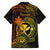 Hawaii Family Matching Summer Maxi Dress and Hawaiian Shirt Shaka Tattoo Mix Polynesian Plumeria Reggae Version - Wonder Print Shop