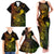 Hawaii Family Matching Tank Maxi Dress and Hawaiian Shirt Shaka Tattoo Mix Polynesian Plumeria Reggae Version - Wonder Print Shop