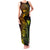 Hawaii Family Matching Tank Maxi Dress and Hawaiian Shirt Shaka Tattoo Mix Polynesian Plumeria Reggae Version - Wonder Print Shop