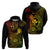 Hawaii Hoodie Shaka Tattoo Mix Polynesian Plumeria Reggae Version - Wonder Print Shop