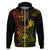 Hawaii Hoodie Shaka Tattoo Mix Polynesian Plumeria Reggae Version - Wonder Print Shop