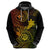 Hawaii Hoodie Shaka Tattoo Mix Polynesian Plumeria Reggae Version - Wonder Print Shop