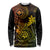 Hawaii Long Sleeve Shirt Shaka Tattoo Mix Polynesian Plumeria Reggae Version - Wonder Print Shop