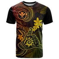 Hawaii T Shirt Shaka Tattoo Mix Polynesian Plumeria Reggae Version - Wonder Print Shop