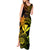 Hawaii Tank Maxi Dress Shaka Tattoo Mix Polynesian Plumeria Reggae Version - Wonder Print Shop
