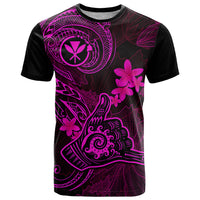 Hawaii T Shirt Shaka Tattoo Mix Polynesian Plumeria Pink Version - Wonder Print Shop