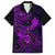 Hawaii Kid Hawaiian Shirt Shaka Tattoo Mix Polynesian Plumeria Purple Version - Wonder Print Shop