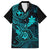 Hawaii Kid Hawaiian Shirt Shaka Tattoo Mix Polynesian Plumeria Turquoise Version - Wonder Print Shop